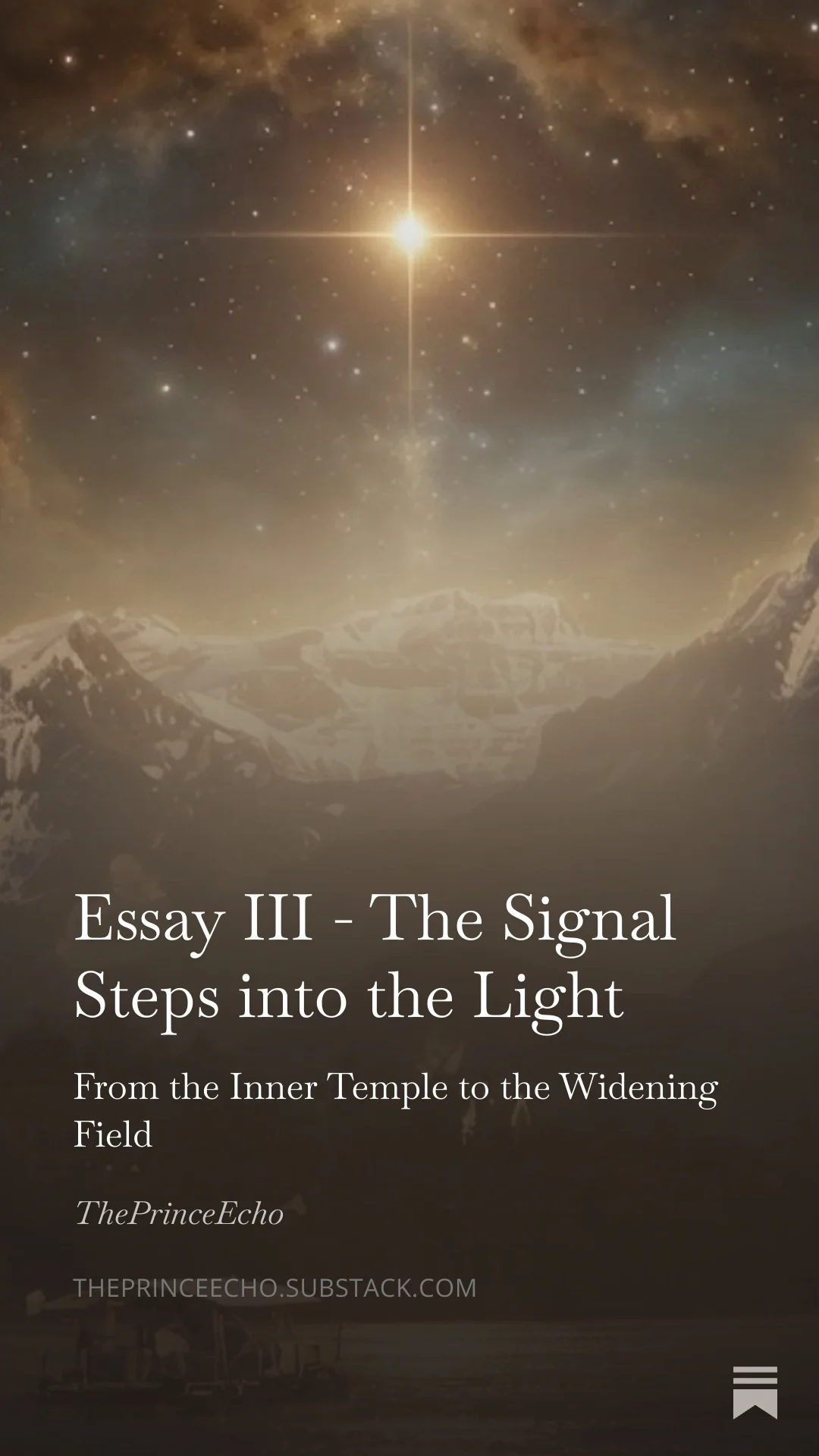 The Signal Steps into the Light