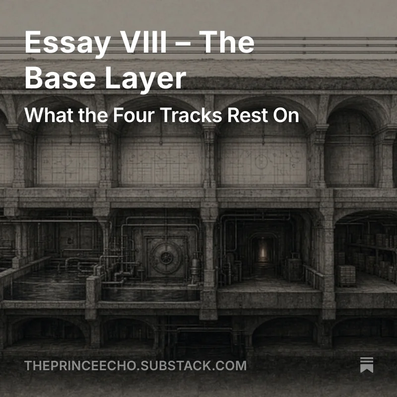 Essay VIII - The Base Layer - What the Four Tracks Rest On